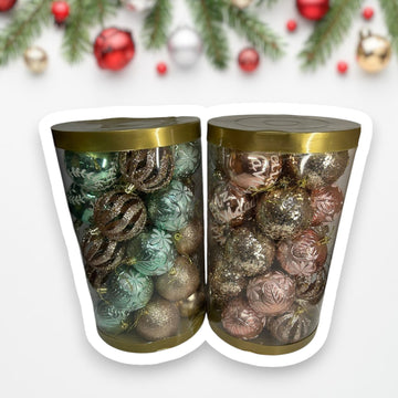 Set de bolas navideñas