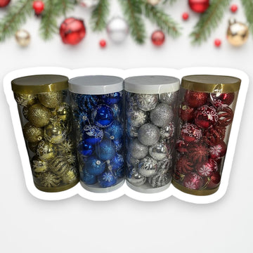 Set de bolas navideñas