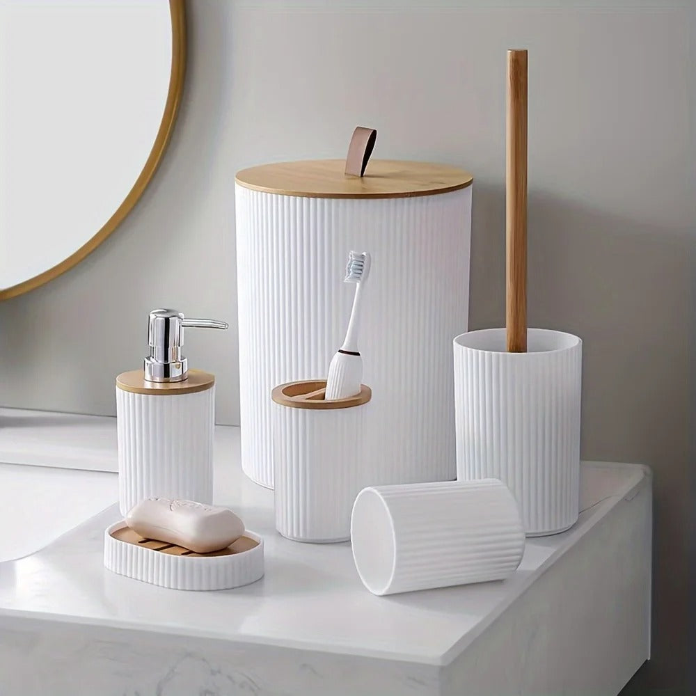 Set de 6 accesorios para baño