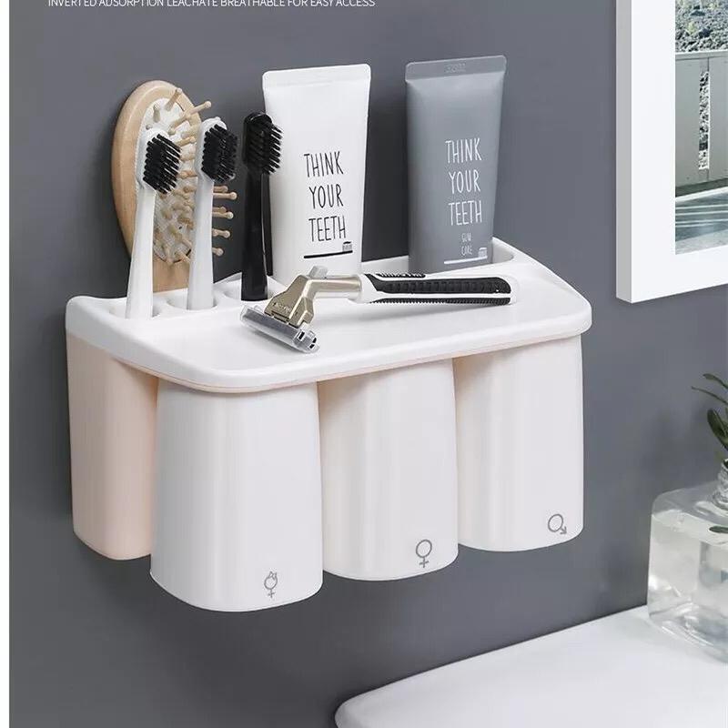 Organizador para baño de 3 vasos