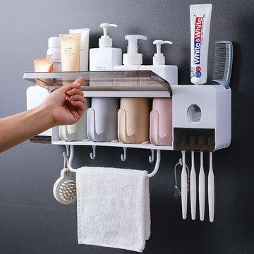 Organizador de baño de 4 vasos